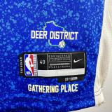 2023/24 Bucks ANTETOKOUNMPOL #34 Blue City Edition NBA Jerseys