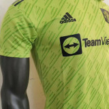 2022/23 M Utd Third Green Player Version Soccer Jersey
