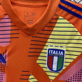 2024/25 Italy Orange Goalkeeper Fans Soccer Jersey
