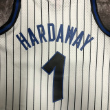 1993-94 Magic HARDAWAY #1 White Retro NBA Jerseys 热压