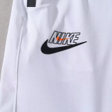 2024/25 Nk~ White NBA Shorts Pants（Pockets Have Zippers）