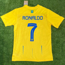 RONALDO #7 Al Nassr 1:1 Quality Home Yellow Fans Jersey 2023/24