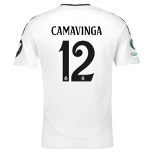 CAMAVINGA #12 RM 1:1 Quality Home Fans Jersey 2024/25 （UCL Font)