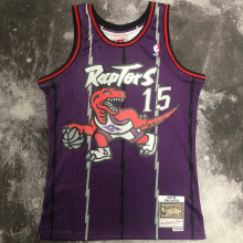 1998/99 Toronto Raptors CARTER #15 Purple Retro NBA Jerseys 热压