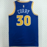 Warriors CURRY #30 Blue Retro NBA Jerseys