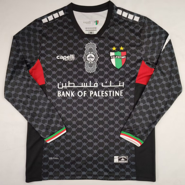 2024/25 Palestino Away Black Long Sleeve Soccer Jersey