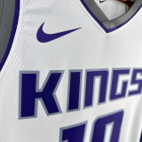 2023/24 Kings SABONIS #10 White NBA Jerseys 热压