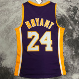 2008/09 Lakers BRYANT #24 Purple Retro NBA Jerseys 热压
