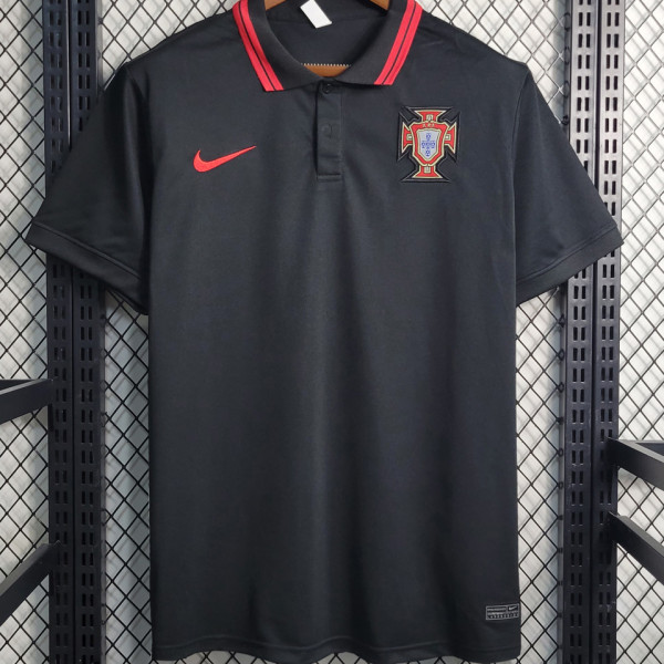 2023 Portugal Black POLO Jersey