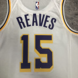 2023/24 Lakers REAVES #15 White NBA Jerseys 热压