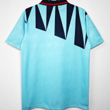 1992 England Third Blue Retro Soccer Jersey
