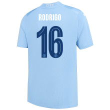 RODRIGO #16 Man City 1:1 Home Blue Fans Jersey 2023/24 (UCL Font)