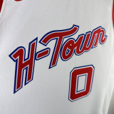 2023/24 Rockets WESTBROK #0 White City Edition NBA Jerseys