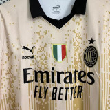 2023 AC Milan x KOCHÉ Glod Fans Soccer Jersey 带胸前章