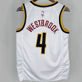2024 Nuggets WESTBROOK #4 White NBA Jersey