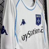 2003/04 AJ Auxerre Home White Retro Long Sleeve Soccer Jersey 欧塞尔