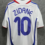2006 France Away White Retro Soccer Jersey
