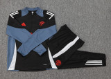2024/25 M Utd Black Sweater Tracksuit