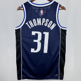 2025 Mavericks THOMPSON #31 Sapphire Blue NBA Jerseys