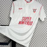 1991/92 Sevilla FC Home White Retro Soccer Jersey