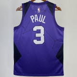 Suns PAUL #3 Purple City Edition NBA Jerseys