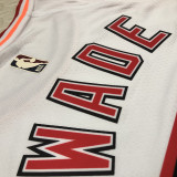 Miami Heat WADE #3 White Retro NBA Jerseys