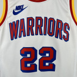 2024/25 Warriors WIGGINS #22 White Retro NBA Jerseys 热压