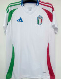CHIESA #14 Italy 1:1 Quality Away White Fans Jersey 2024/25
