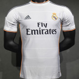 2013/14 RM White Home Retro Player Version Soccer Jersey 球员版