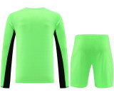 2023/24 M Goalkeeper Green Long Sleeve Soccer Jersey(A Set)