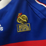 1998 France Home Blue Kids Retro Soccer Jersey
