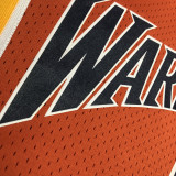 2009/10 Warriors CURRY #30 Orange Retro NBA Jerseys 热压