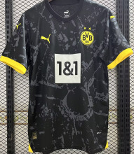 2023/24 BVB Away Black Fans Soccer Jersey