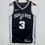 2023/24 Spurs PAUL #3 Black NBA Jerseys