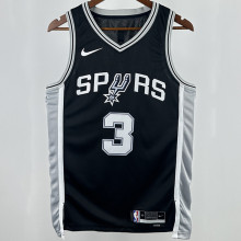 2023/24 Spurs PAUL #3 Black NBA Jerseys