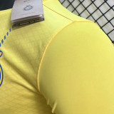2023/24 Al Nassr Home Yellow Player Version Long Sleeve Jersey