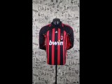 2006/07 AC Milan Home Long Sleeve Retro Soccer Jersey