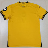2024/25 Wolves Home Yellow Fans Soccer Jersey