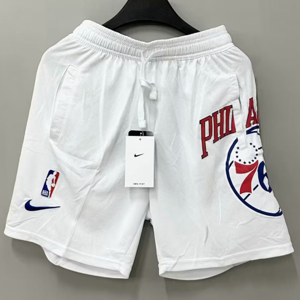 2023/24 76ers White NBA Cotton Pants