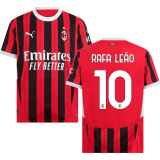 2024/25 AC Milan Home Long Sleeve Fans Soccer Jersey