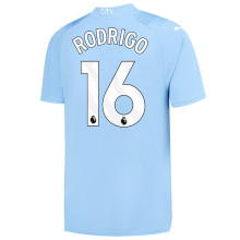 RODRIGO #16 Man City 1:1 Home Blue Fans Jersey 2023/24 (League Font)
