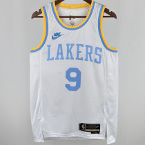 2025 Lakers JAMES JR. #9 White Retro NBA Jerseys 热压