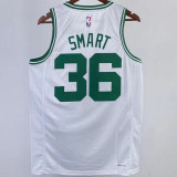 2023/24 Celtics SMART #36 White NBA Jerseys 热压