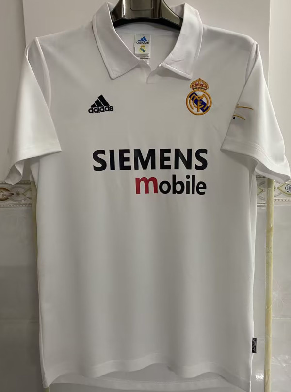 2002-2003 RM Home White Edición Centenaria Retro Jersey