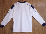 2000/01 M Utd Away White Long Sleeve Retro Soccer Jersey