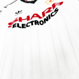 1982/83 M Utd Away White Long Sleeve Retro Soccer Jersey