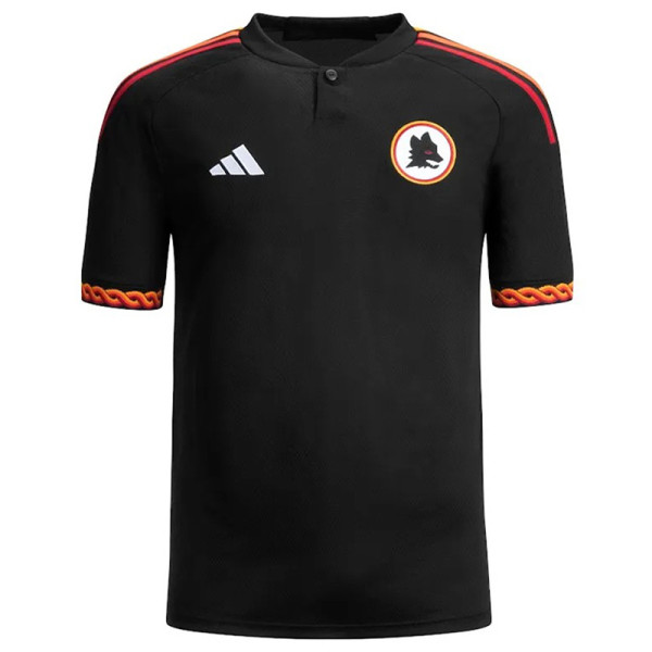 2023/24 Roma Third Black Fans Soccer Jersey