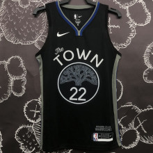 Warriors WIGGINS #22 Black Grey NBA Jerseys