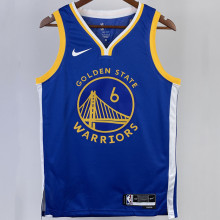 2023/24 Warriors YOUNG #6 Blue NBA Jerseys