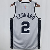 2021 Spurs LEONARD #2 Grey NBA Jerseys